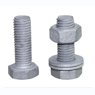 Phụ kiện đường dây điện bằng thép carbon rèn nóng HDG Hex Bolt và Nut Lớp 6,8